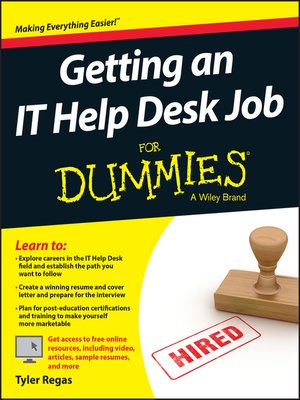 Getting an IT Help Desk Job For Dummies - ebook